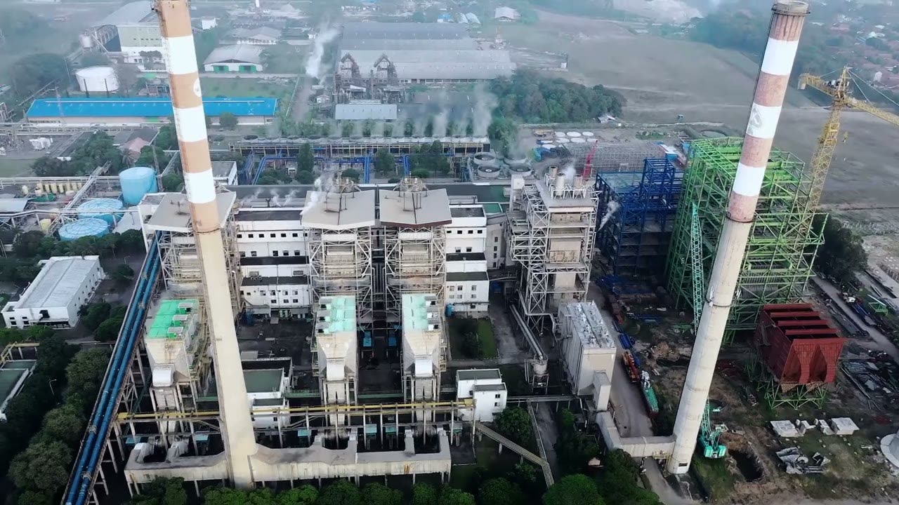 Промышленная площадка с воздуха