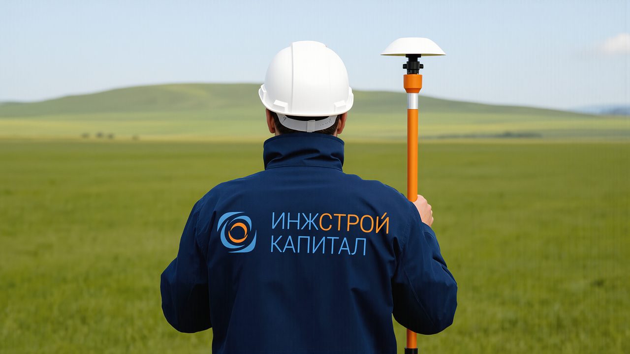 Съёмка GNSS-приёмником на вехе при топографической съёмке