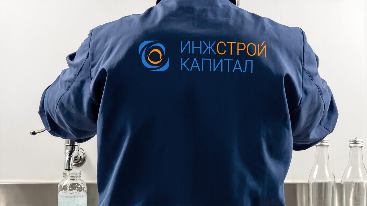 Отбор проб питьевой воды из крана в стеклянные ёмкости